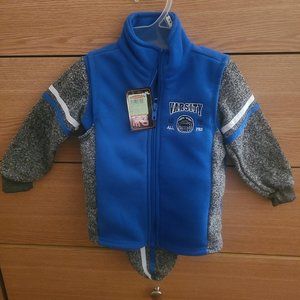 Boy 3 piece outfit vest, sweatshirt , pants